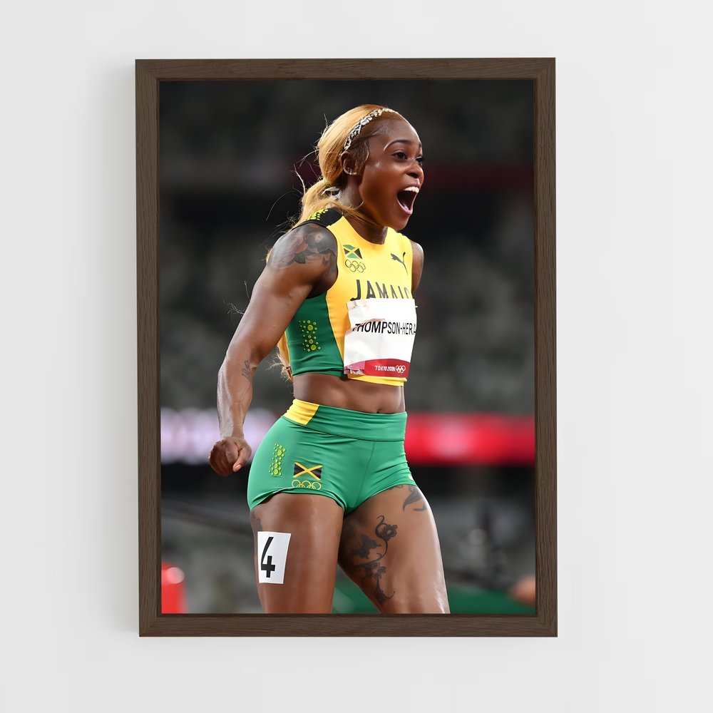 Poster Elaine Thompson-herah – affiche Athlétisme (vue 5)